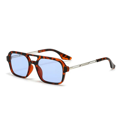 Vintage Metal Frame Square Sunglasses