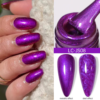 7ml Gold Sparkling Glitter Gel Nail Polish UV Gel Soak off UV LED Nail Gel Varnish