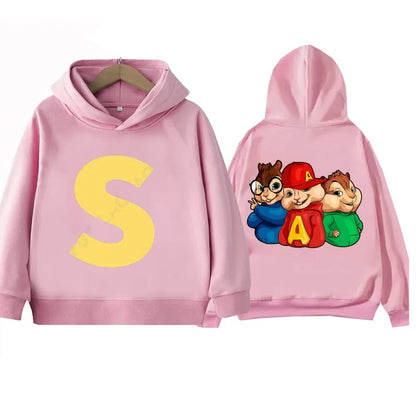 Alvin Chipmunk Printed Sportswear Spring Autumn Long Sleeve Casual Hoodie