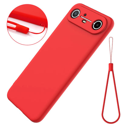 Silicone Case For Tecno Pova Slim 5G Spark Slim 4G Lanyard Case Skin-feel Ultra-thin Soft Anti-fall Cover For Tecno Spark Slim