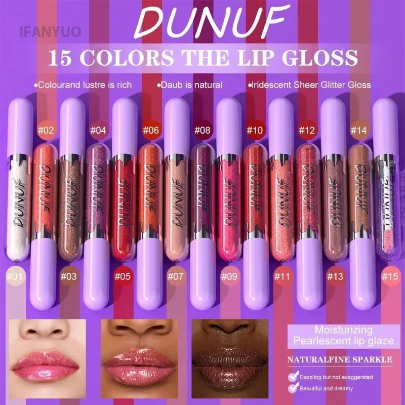 1pc Metallic Liquid Lipstick Long Lasting Glitter Lip Glaze Waterproof