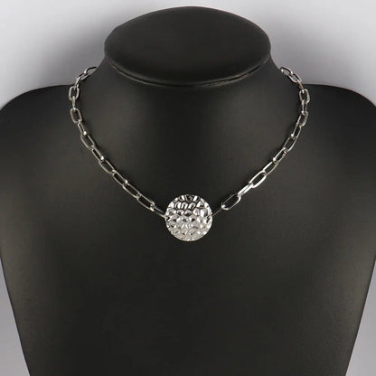 316L Stainless Steel Choker Heart Clavicle Chain Necklaces