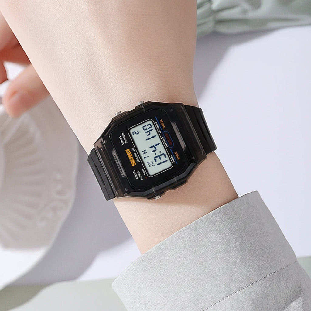Electronic Waterproof Sport Calendar Date Wristwatch
