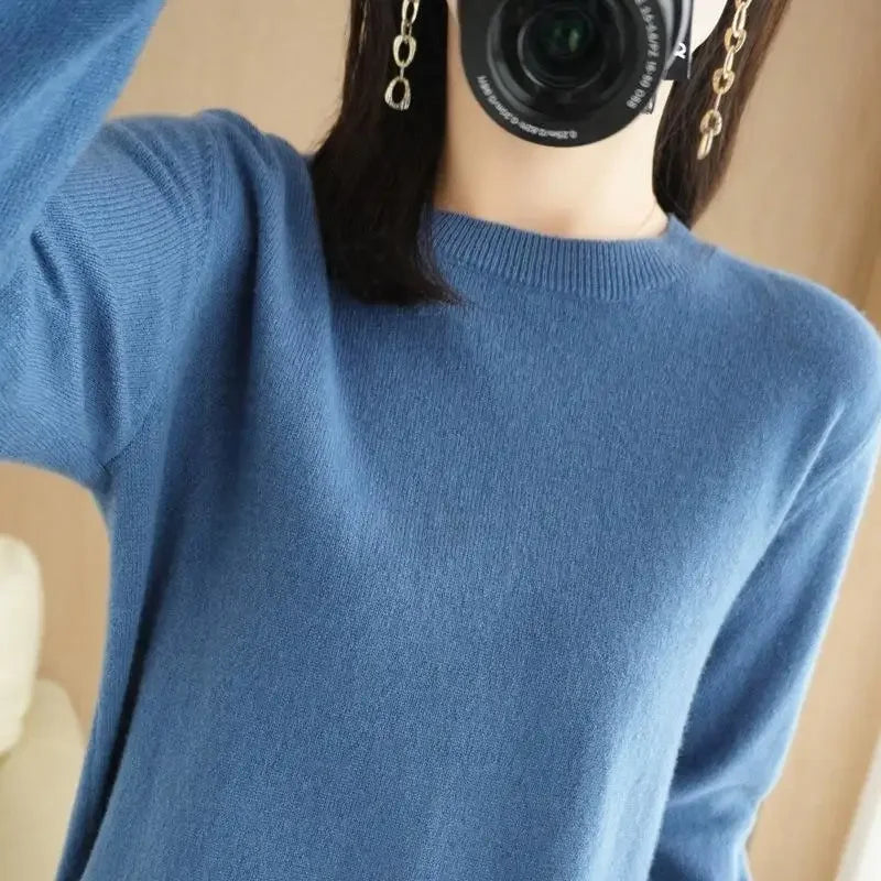 Thin Round Neck Pullover