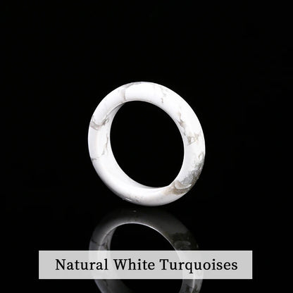 1 Pc Natural Stone Jade Crystal Agate Obsidian Fengshui Lucky Rings