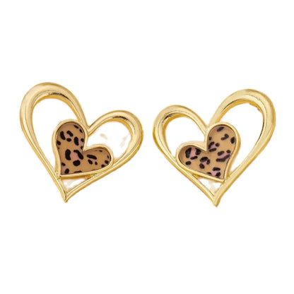 Elegant and Versatile Retro Heart-Shaped Earrings