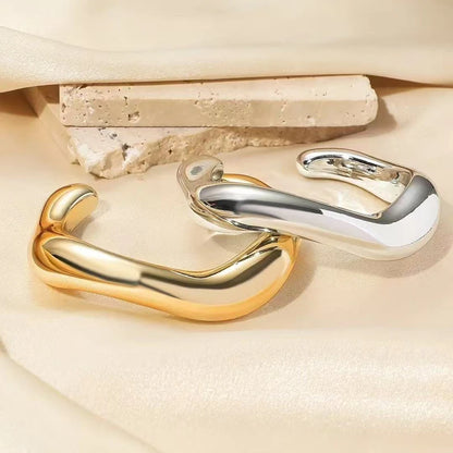 Exaggerated Hip Hop Rock Plastic Cuff Bracelet