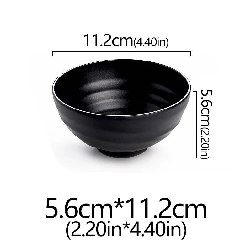 Frosted Melamine Ramen Bowl Imitation Porcelain