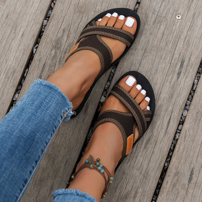 Mesh Breathable Comfortable Flat Slippers