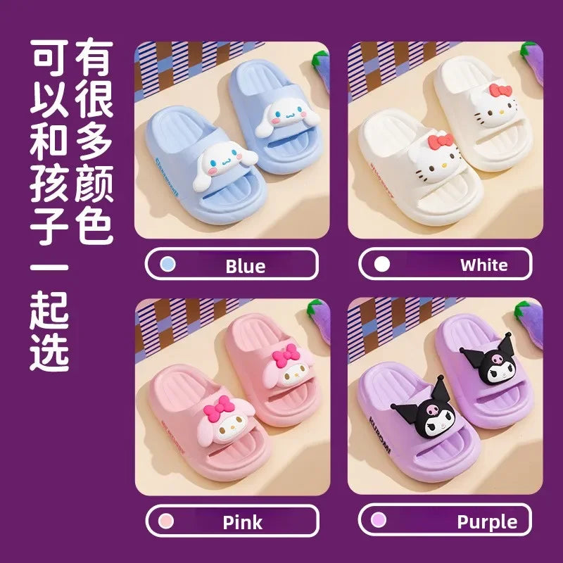 Cute Kuromi Girls Hello Kitty Slippers