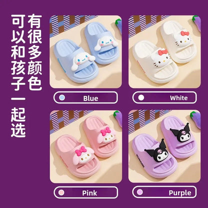 Cute Kuromi Girls Hello Kitty Slippers