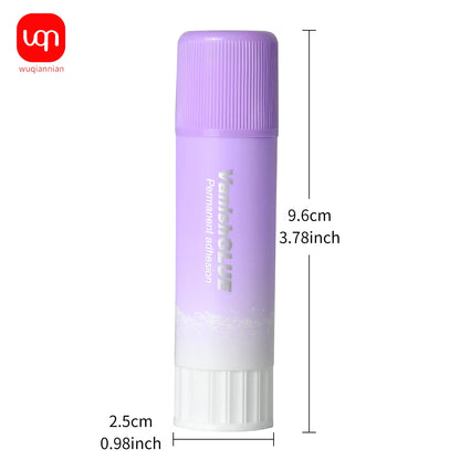 3/6/12pcs Purple School Glue Stick Disappearing Stationery School