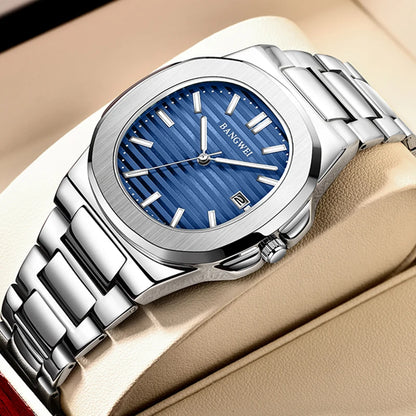 Square Luxury Bracelet Casual Waterproof Date Quartz Watches