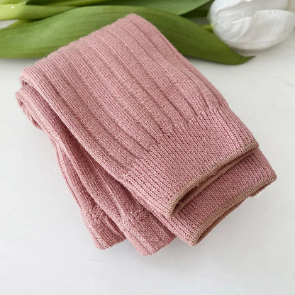 1-6 Years Girls Toddler Baby Basic Ribbed Sweater and Leggings Footless Pants