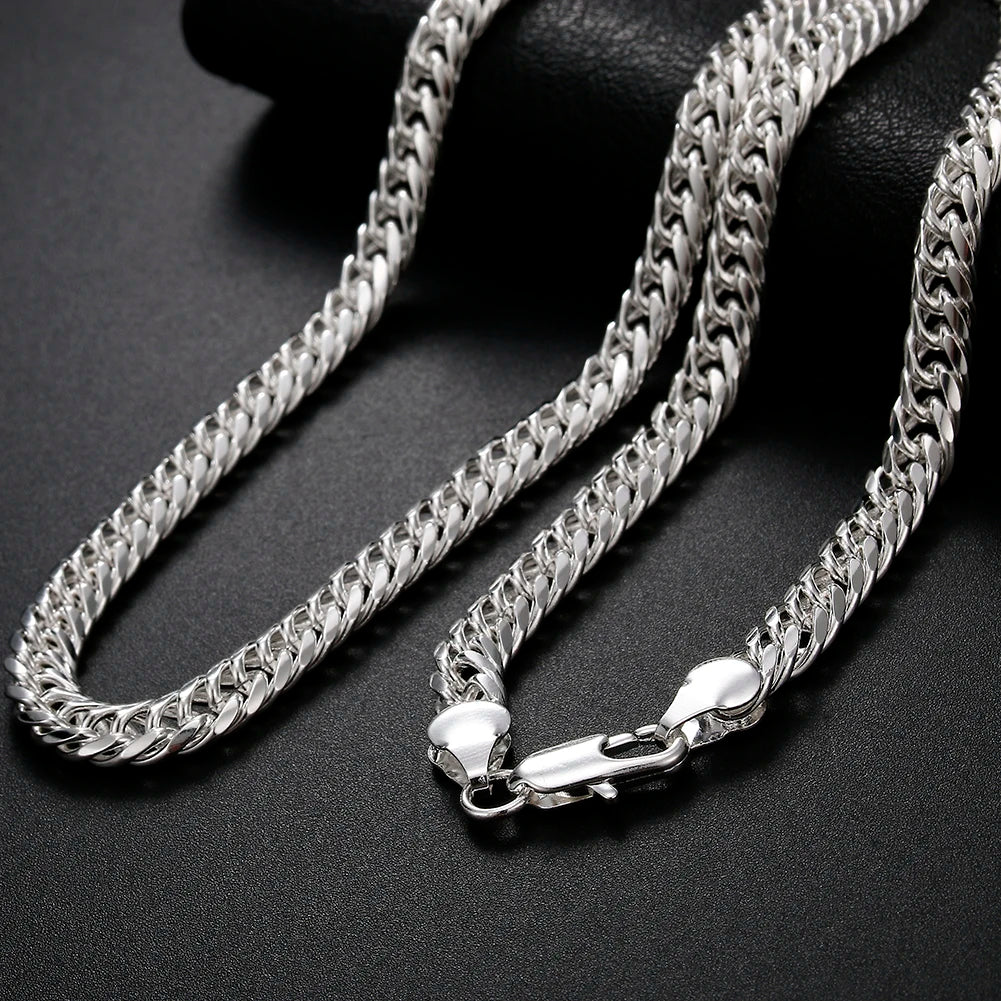 6MM chain 925 Sterling Silver Necklaces Jewelry