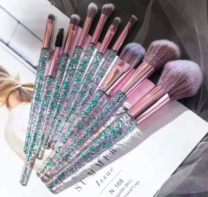 12pcs Makeup Brush Kit Soft Synthetic Hair Make Up Brushes Foundation Blush Eyeshadow Cosmetic Makeup Tools