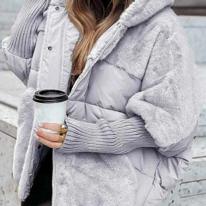 Loose Cotton Long Sleeve Hooded Jacket Coat