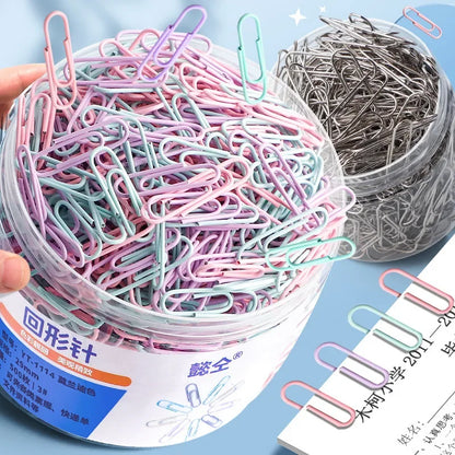 160 pcs Color paper clips office supplies paper clip large