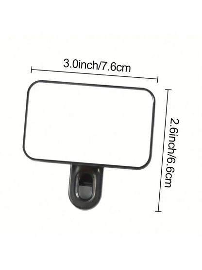 3 Modes Rechargeable Led Selfie Ring Light With Phone Clip