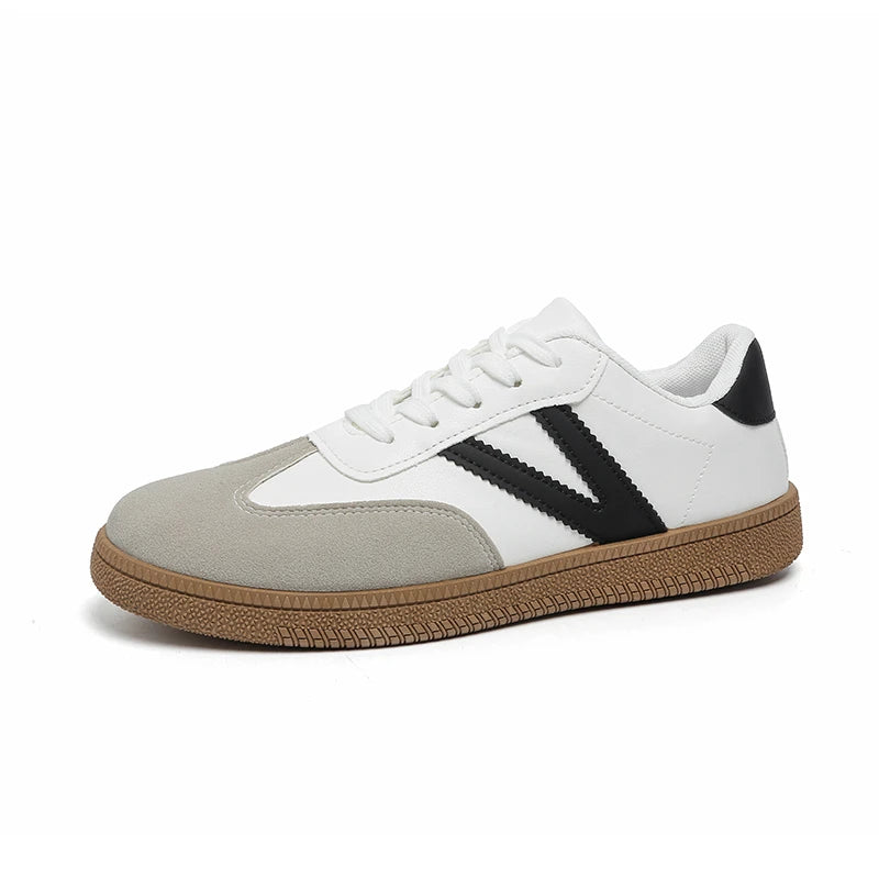 Casual Lace Up Flats Tennis  Walking Sneakers
