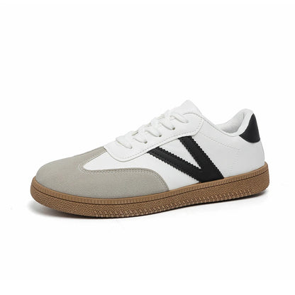 Casual Lace Up Flats Tennis  Walking Sneakers