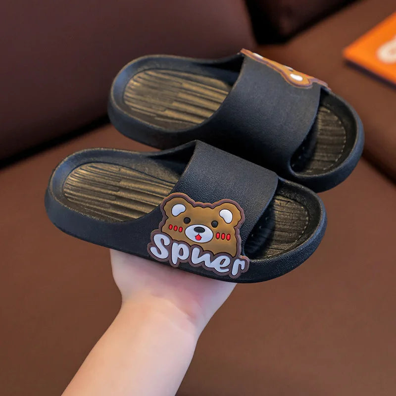 Large Cute Cartoon Toddler Bean Slippers