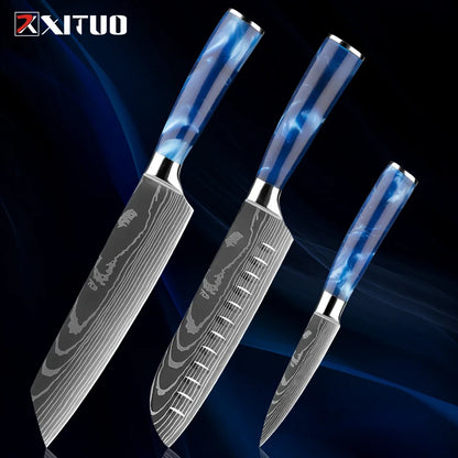 Stainless Steel Chef Knife Kitchen Knife Set