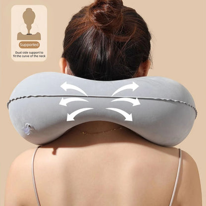 U-Shaped Inflatable Travel Pillow Portable Air Neck