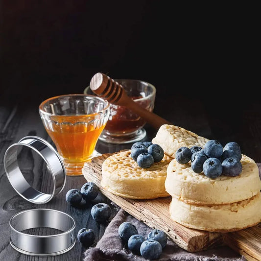 6PCS Stainless Steel Mousse Cake Mold