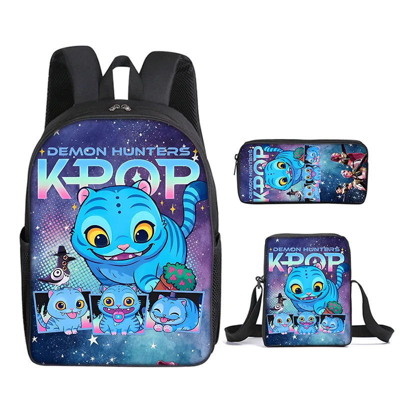 KPop Demon Hunters School Bags for Child Backpack