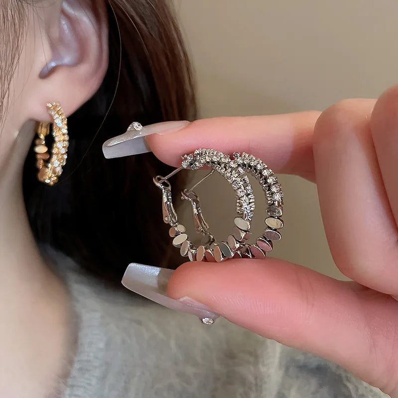 Luxury Big Round Hoop Earrings