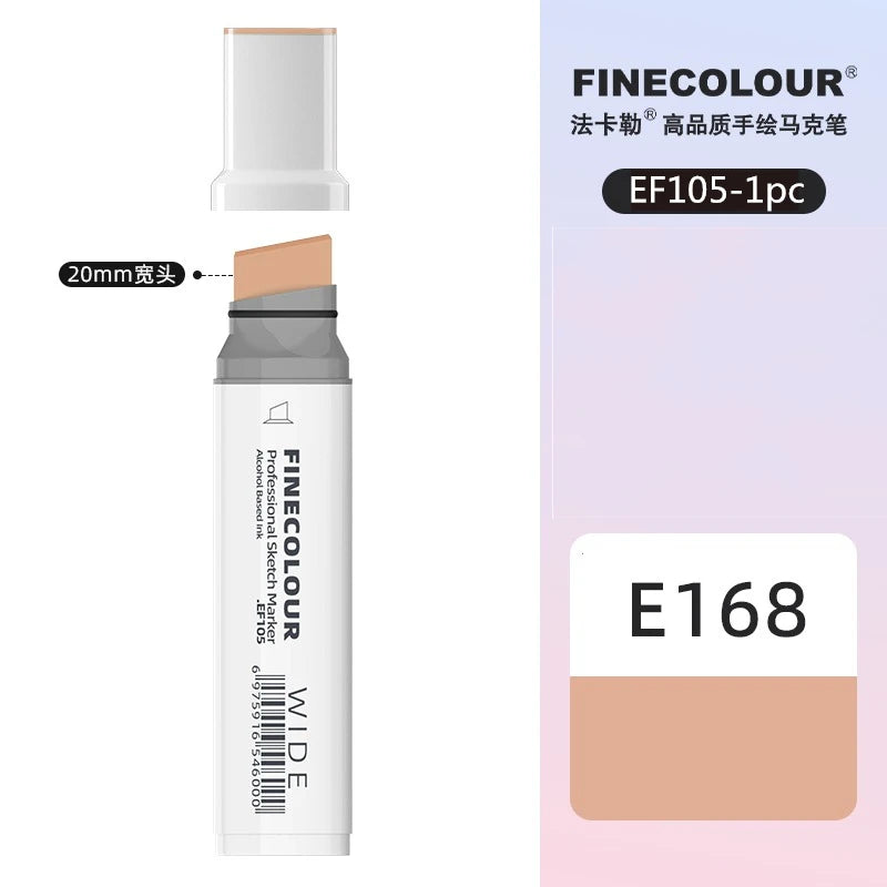 Finecolour 20mm Wide Markers Alcohol Line Sketching Art Markers Pen