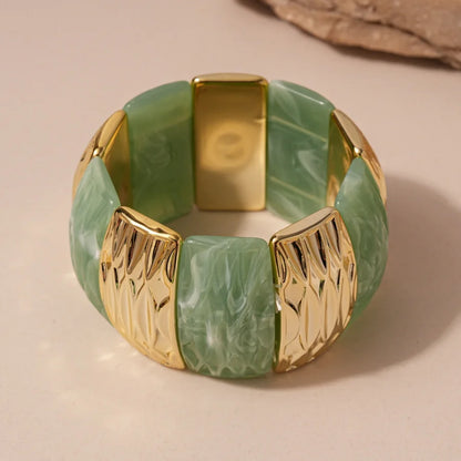 Vintage Acrylic Cuff Irregular Geometric Wide Bangles Bracelets