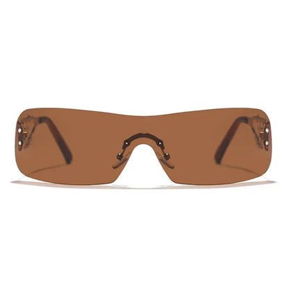Lovely Rimless Square Sunglasses