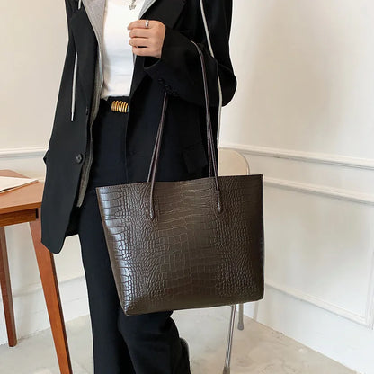 DANA Large PU Leather Shoulder Bag