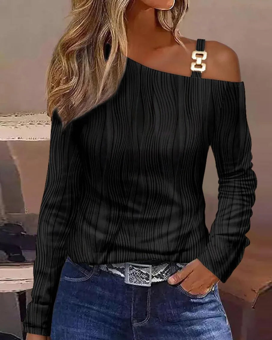 Sexy Loose One Shoulder Blouse