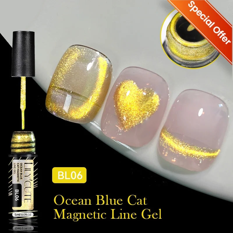 Gold Sliver Metallic Liner Gel Nail Polish