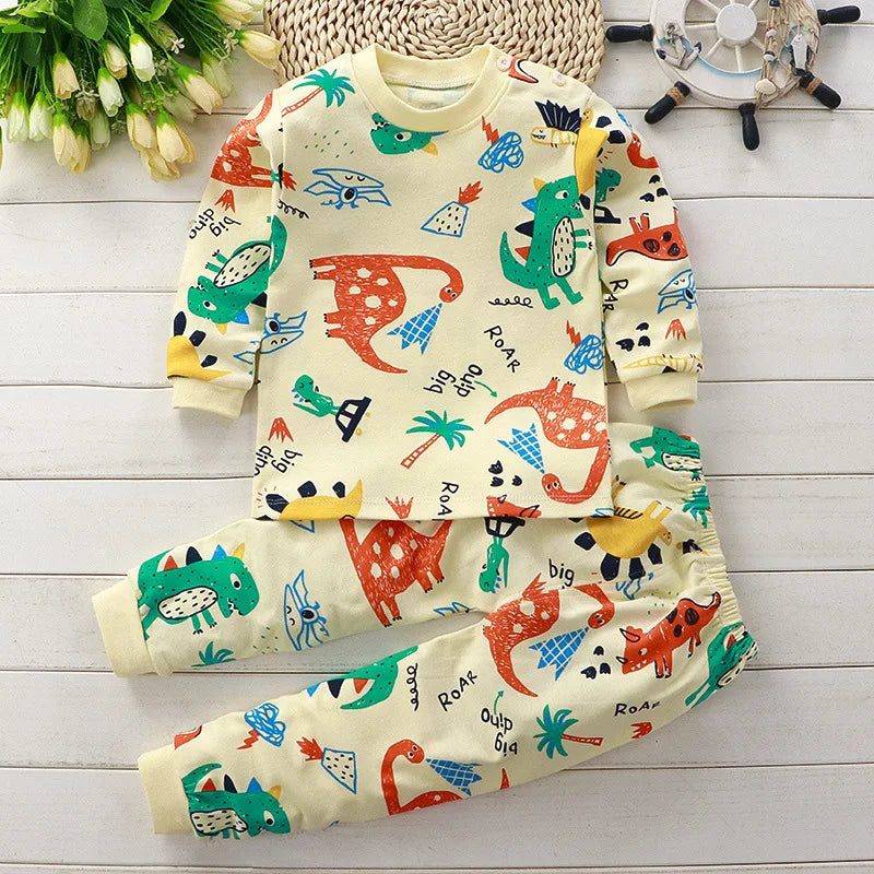 Autumn Sleepwear Long Sleeve Home Clothing Costume Pajamas Set