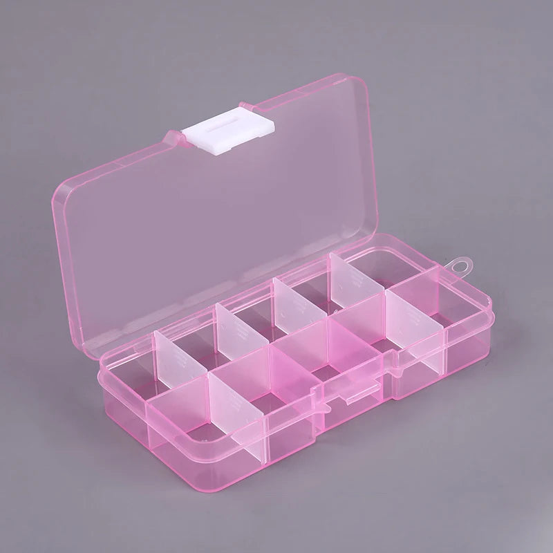 Nail Storage Box Plastic Desktop Drawer