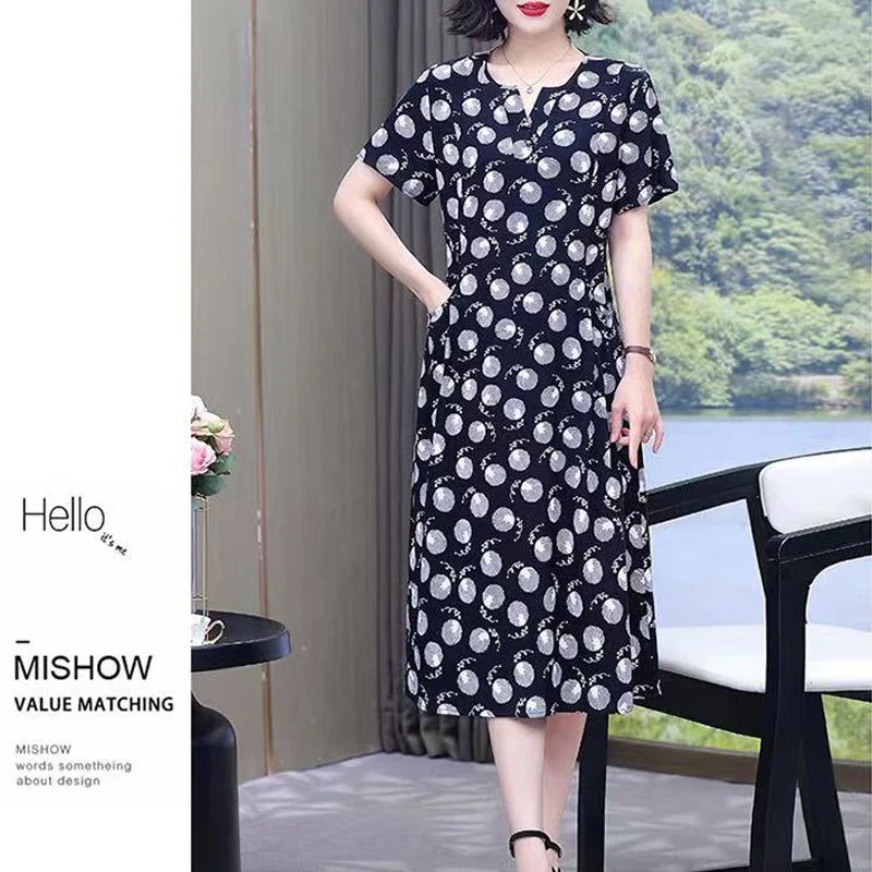 Bata informal de manga corta estilo boho, vestido largo