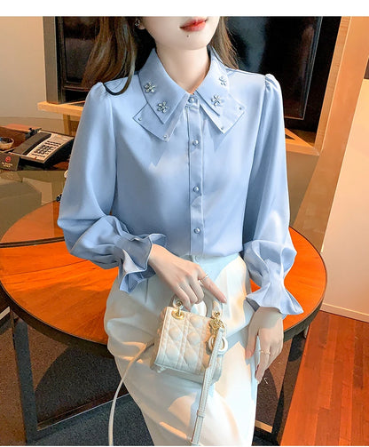 Chiffon Long Sleeve Blouses