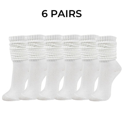 3/6 pairs Fall Winter Slouch Knit Slouchy Scrunch Socks