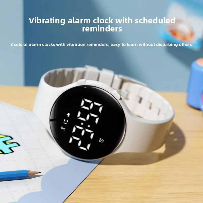 Electronic Silent Vibration Alarm Waterproof Sports Multifunctional Pedometer Stopwatch