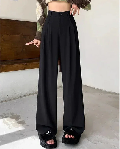High Waist Wide Leg Classic Pants