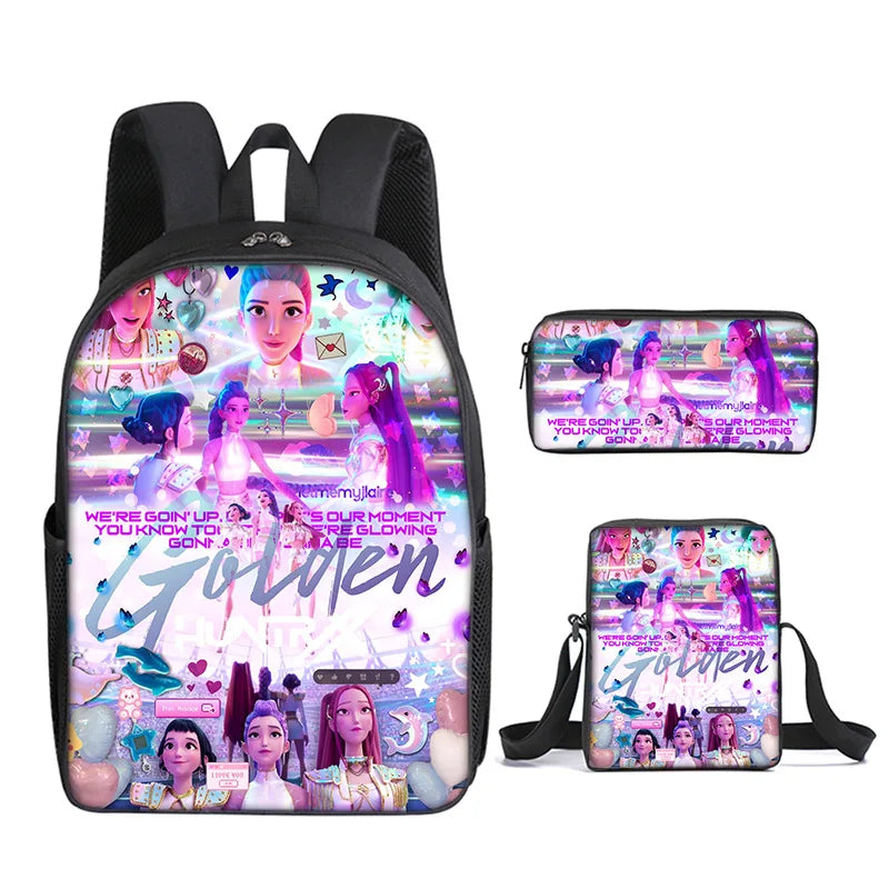 KPop Demon Hunters School Bags for Child Backpack