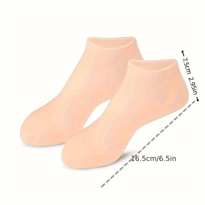 2 Pack Moisturizing Silicone Gel Socks