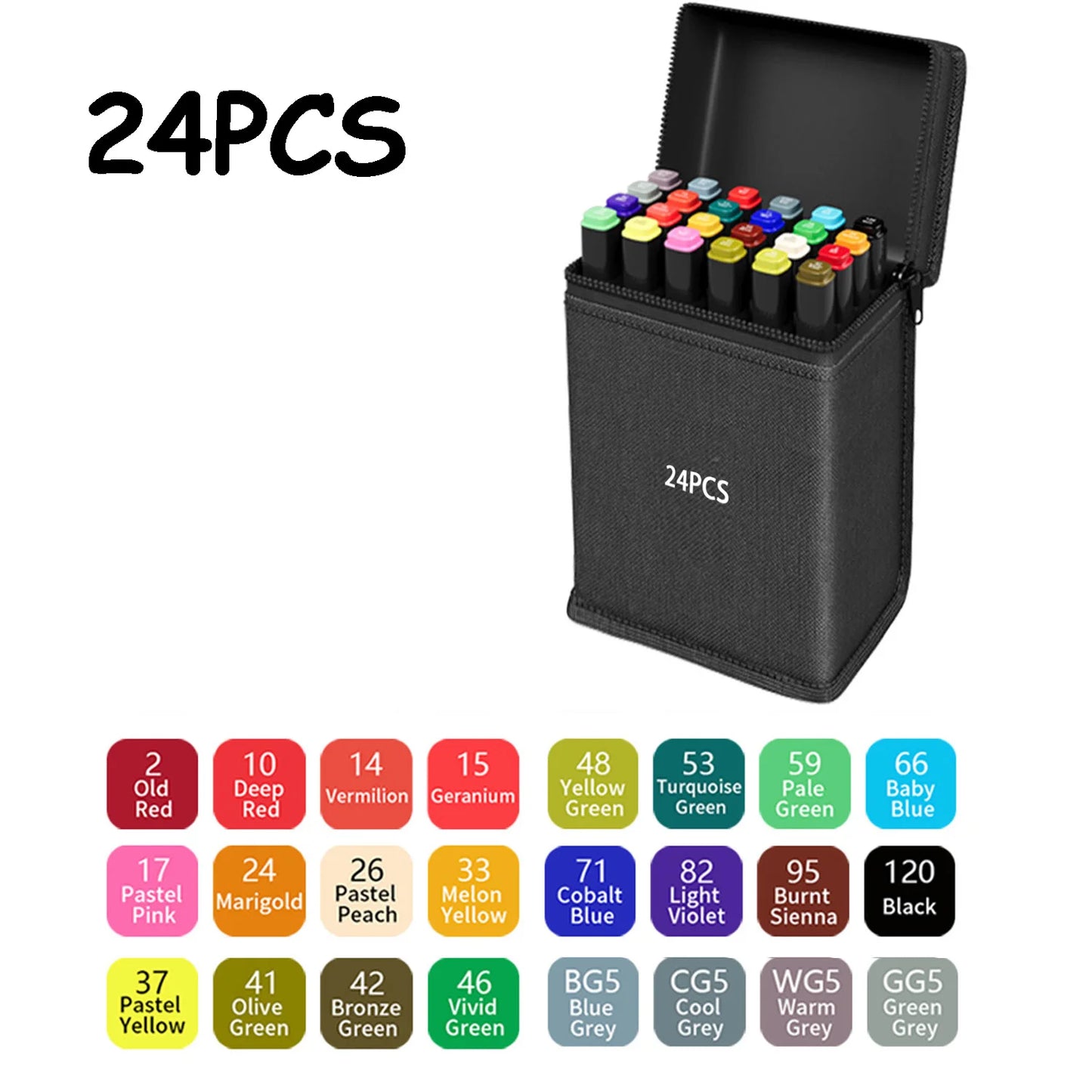 24/48/80/120/168/262 Colors Professional Drawing Markers