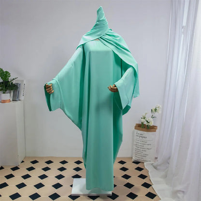 Two Pieces Muslim Abaya Jilbab Islamic