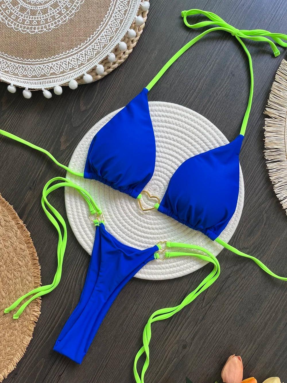 Sexy Halter Bikini Swimsuit  Brazilian Set