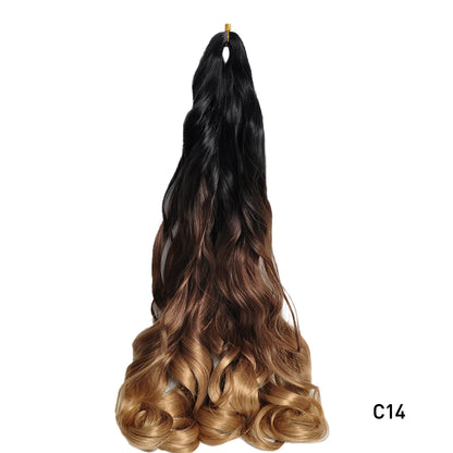 French Curls Braiding Hair 24Inch Hair Extensions